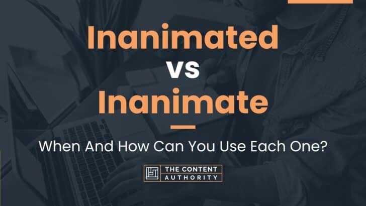 Inanimated vs Inanimate: When And How Can You Use Each One?