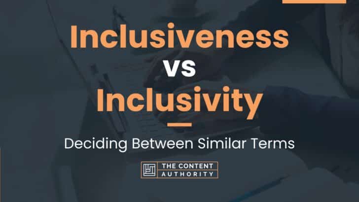 Inclusiveness vs Inclusivity: Deciding Between Similar Terms