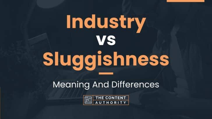Industry vs Sluggishness: Meaning And Differences