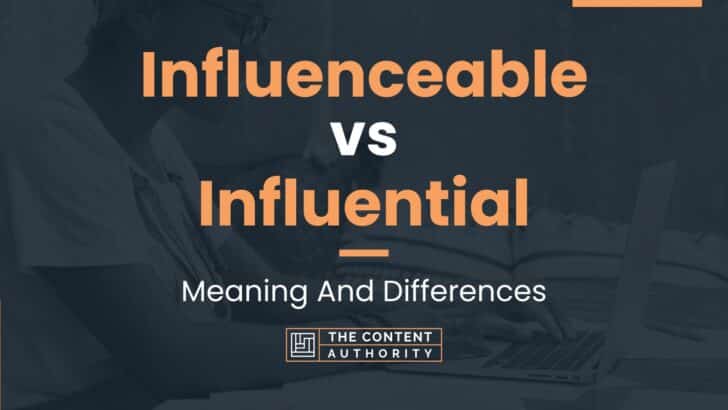 Influenceable Vs Influential: Meaning And Differences