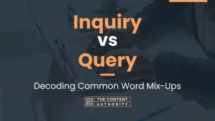 Inquiry vs Query: Decoding Common Word Mix-Ups