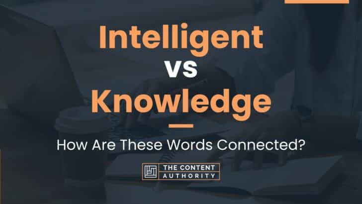 Intelligent vs Knowledge: How Are These Words Connected?