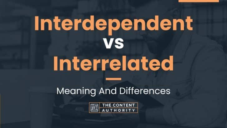 Interdependent vs Interrelated: Meaning And Differences
