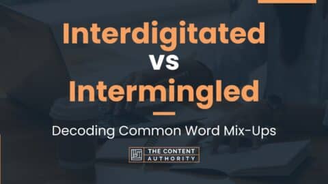 Interdigitated vs Intermingled: Decoding Common Word Mix-Ups