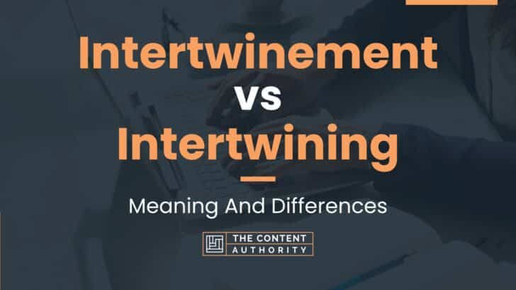 Intertwinement vs Intertwining: Meaning And Differences