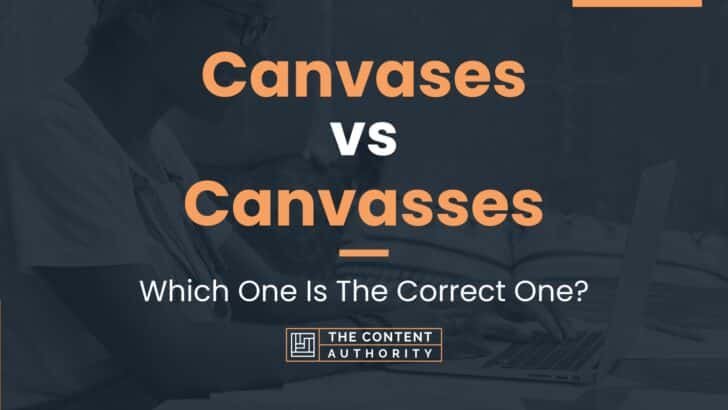 Canvases Vs Canvasses: Which One Is The Correct One?