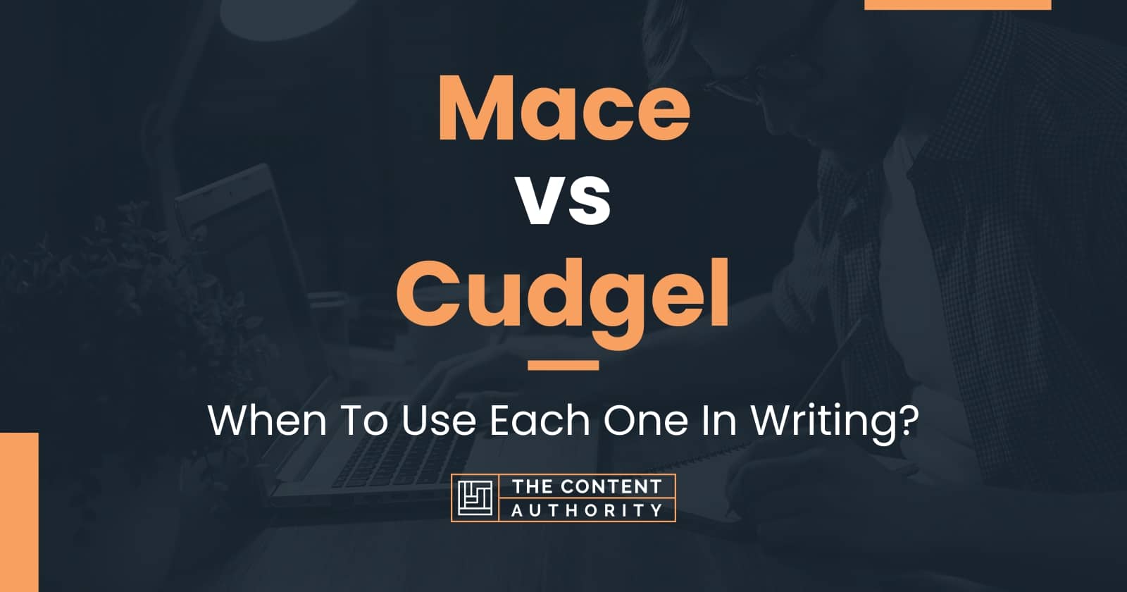 Mace vs Cudgel When To Use Each One In Writing?