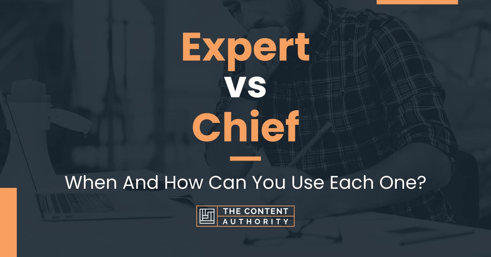 Expert vs Chief: When And How Can You Use Each One?