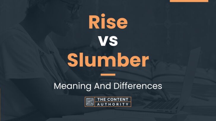 Rise vs Slumber: Meaning And Differences