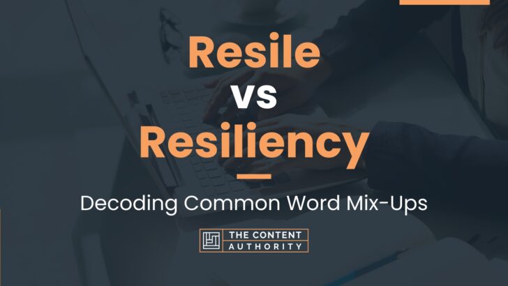 Resile vs Resiliency: Decoding Common Word Mix-Ups