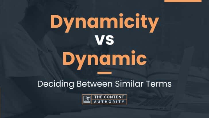 Dynamicity vs Dynamic: Deciding Between Similar Terms