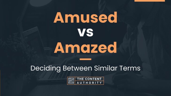 Amused vs Amazed: Deciding Between Similar Terms