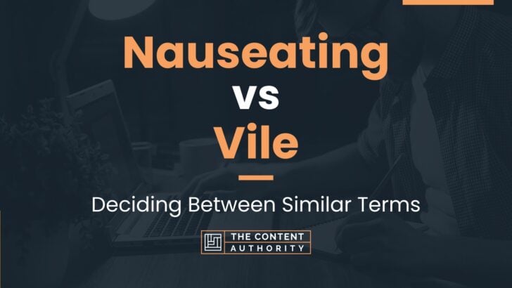 Nauseating vs Vile: Deciding Between Similar Terms