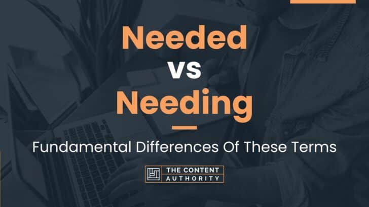 Needed vs Needing: Fundamental Differences Of These Terms