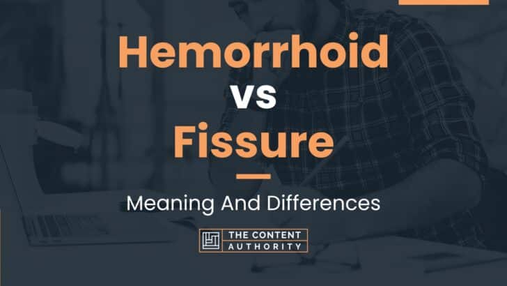 Hemorrhoid Vs Fissure Meaning And Differences