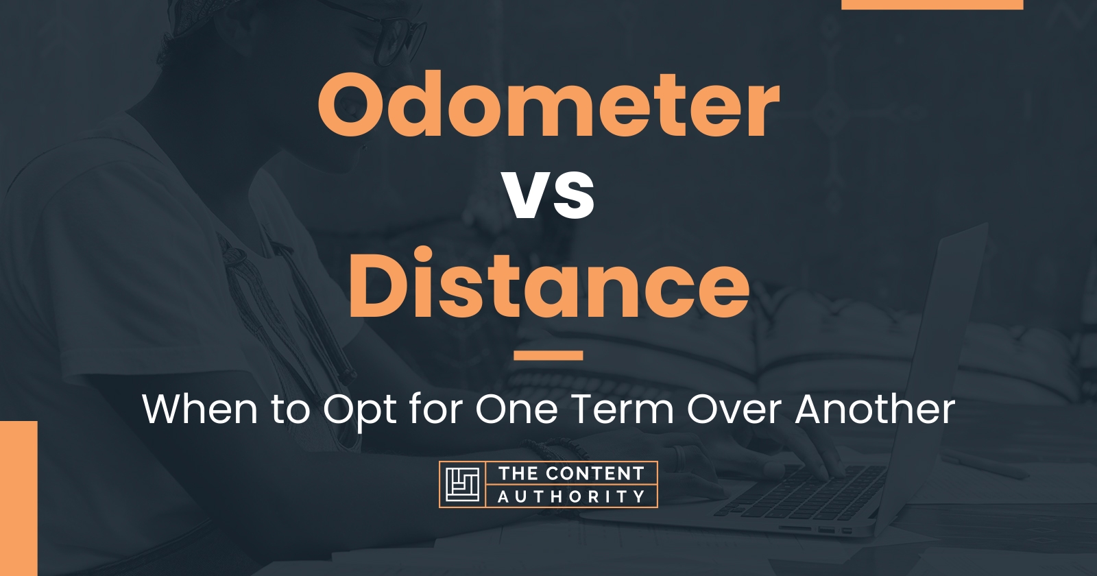 Odometer vs Distance When to Opt for One Term Over Another