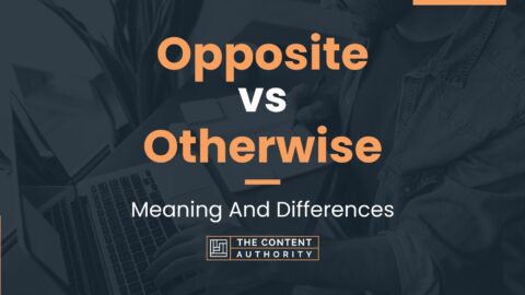 Opposite vs Otherwise: Meaning And Differences