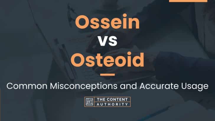 Ossein vs Osteoid: Common Misconceptions and Accurate Usage