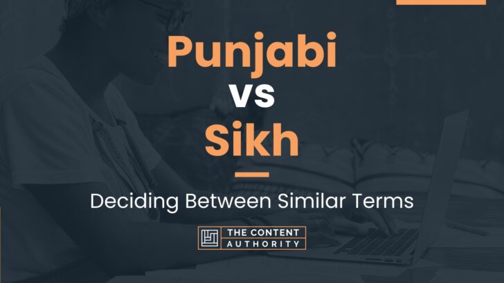 Punjabi vs Sikh: Deciding Between Similar Terms