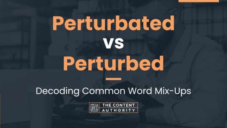 Perturbated vs Perturbed: Decoding Common Word Mix-Ups