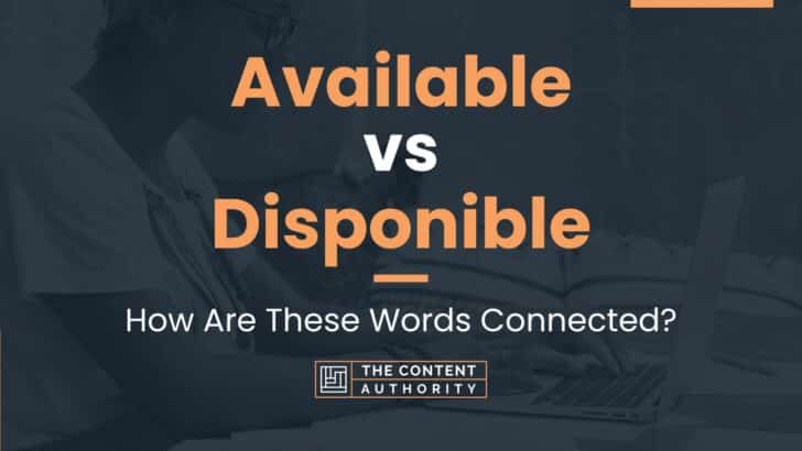 Available vs Disponible: How Are These Words Connected?