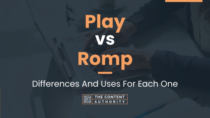 Play vs Romp: Differences And Uses For Each One