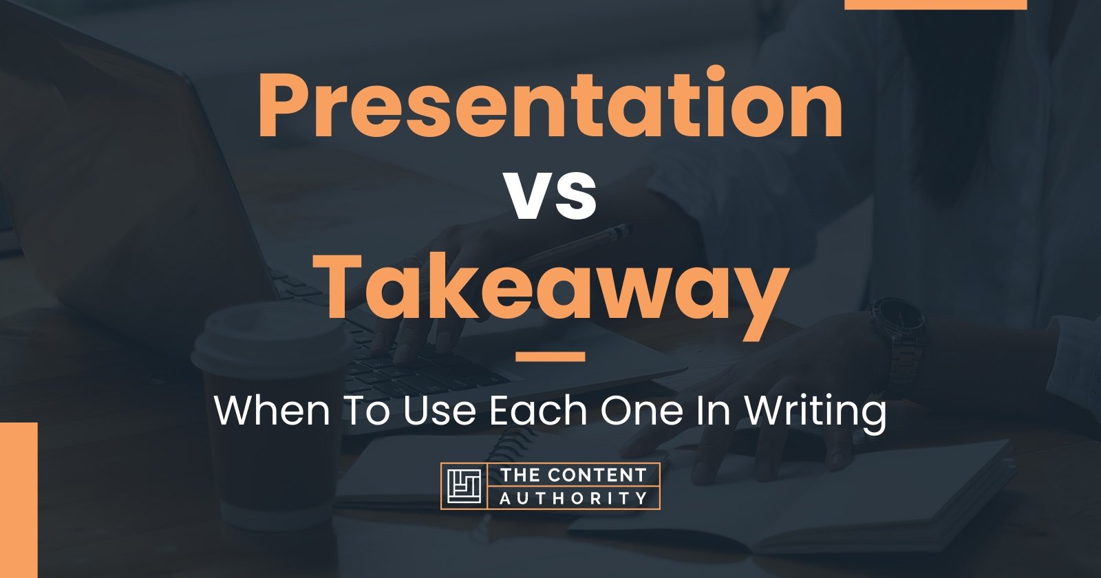 take it away meaning in presentation