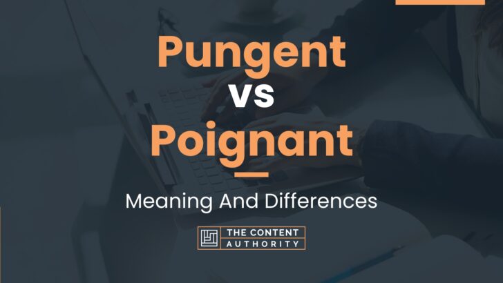 Pungent vs Poignant: Meaning And Differences