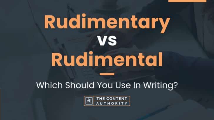 Rudimentary vs Rudimental: Which Should You Use In Writing?