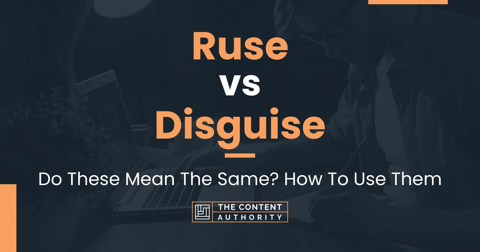 Ruse vs Disguise: Do These Mean The Same? How To Use Them