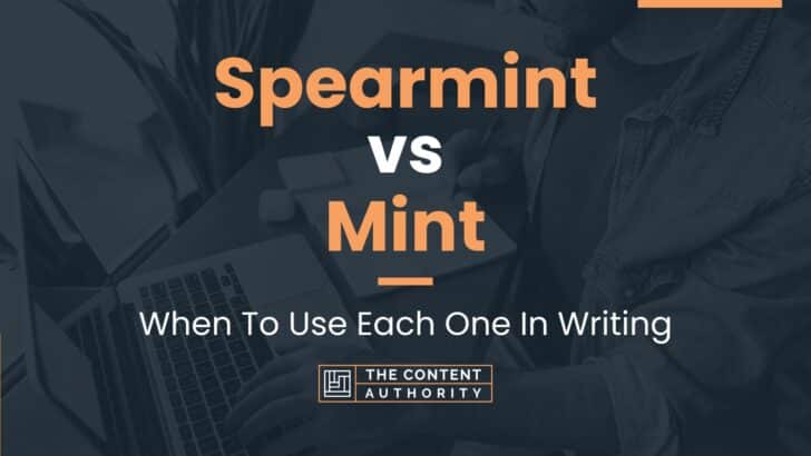 Spearmint vs Mint: When To Use Each One In Writing