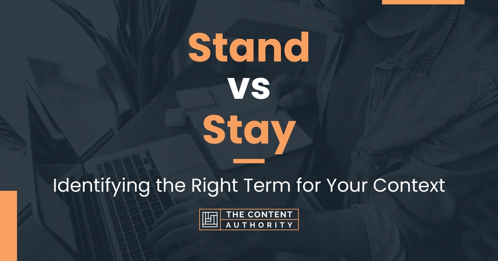 Stand vs Stay Identifying the Right Term for Your Context