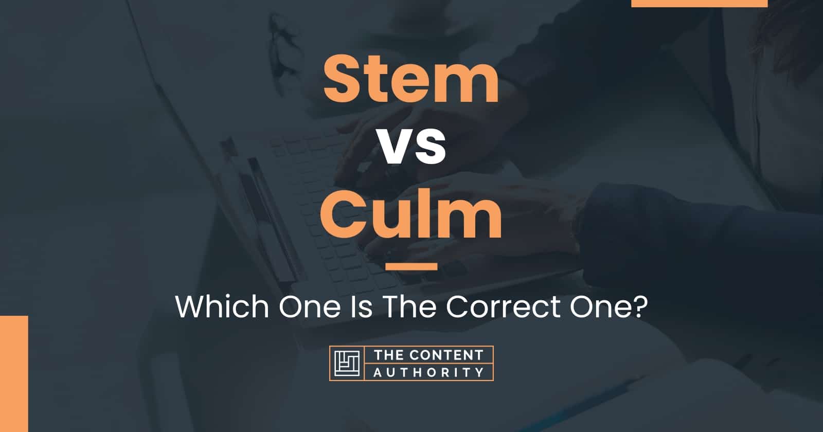 Stem vs Culm: Which One Is The Correct One?