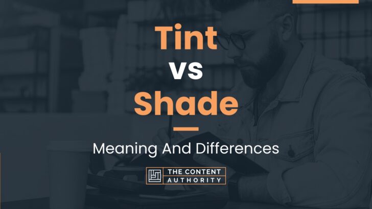 Tint vs Shade: Meaning And Differences