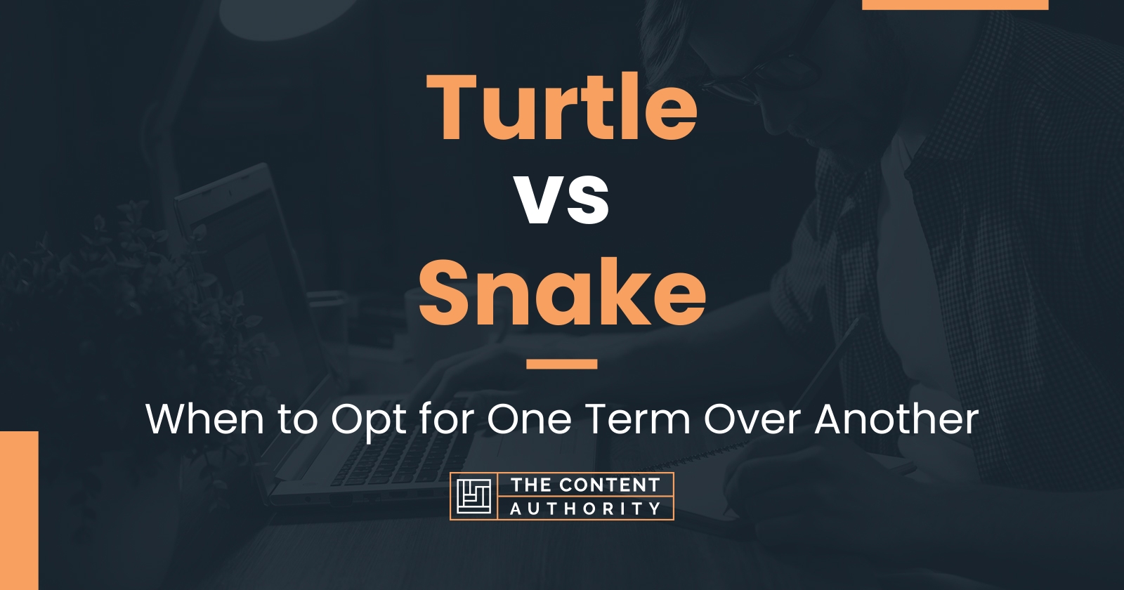 Turtle vs Snake: When to Opt for One Term Over Another