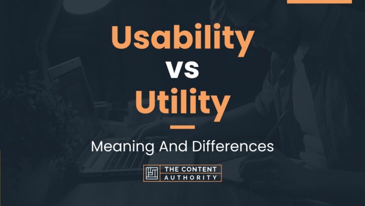 Usability vs Utility: Meaning And Differences