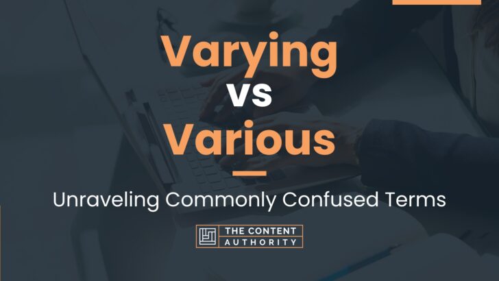 thesaurus varying