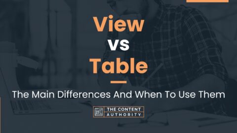 view vs table databricks