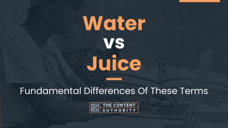 Water vs Juice: Fundamental Differences Of These Terms