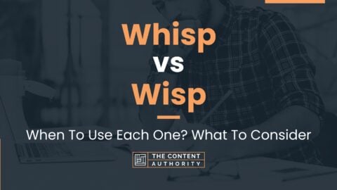 Whisp vs Wisp: When To Use Each One? What To Consider