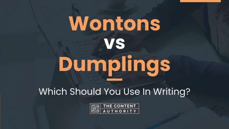 Wontons vs Dumplings: Which Should You Use In Writing?