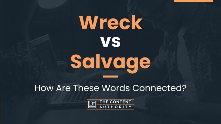 Wreck vs Salvage: How Are These Words Connected?