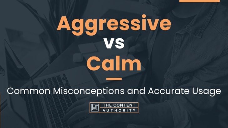 Aggressive vs Calm: Common Misconceptions and Accurate Usage