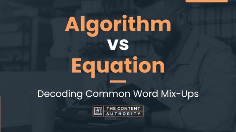Algorithm vs Equation: Decoding Common Word Mix-Ups