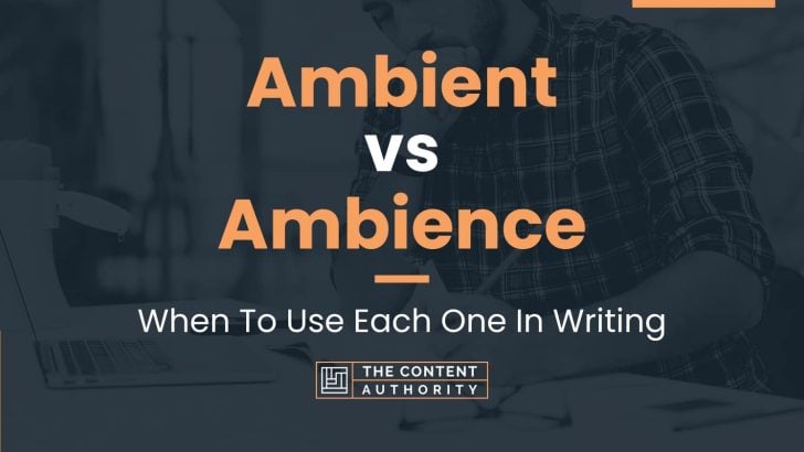 What Does The Word Ambient Mean In A Sentence