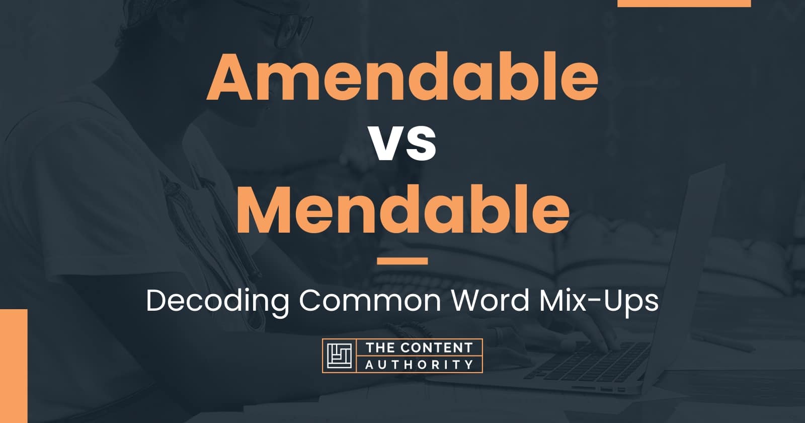 Amendable vs Mendable: Decoding Common Word Mix-Ups