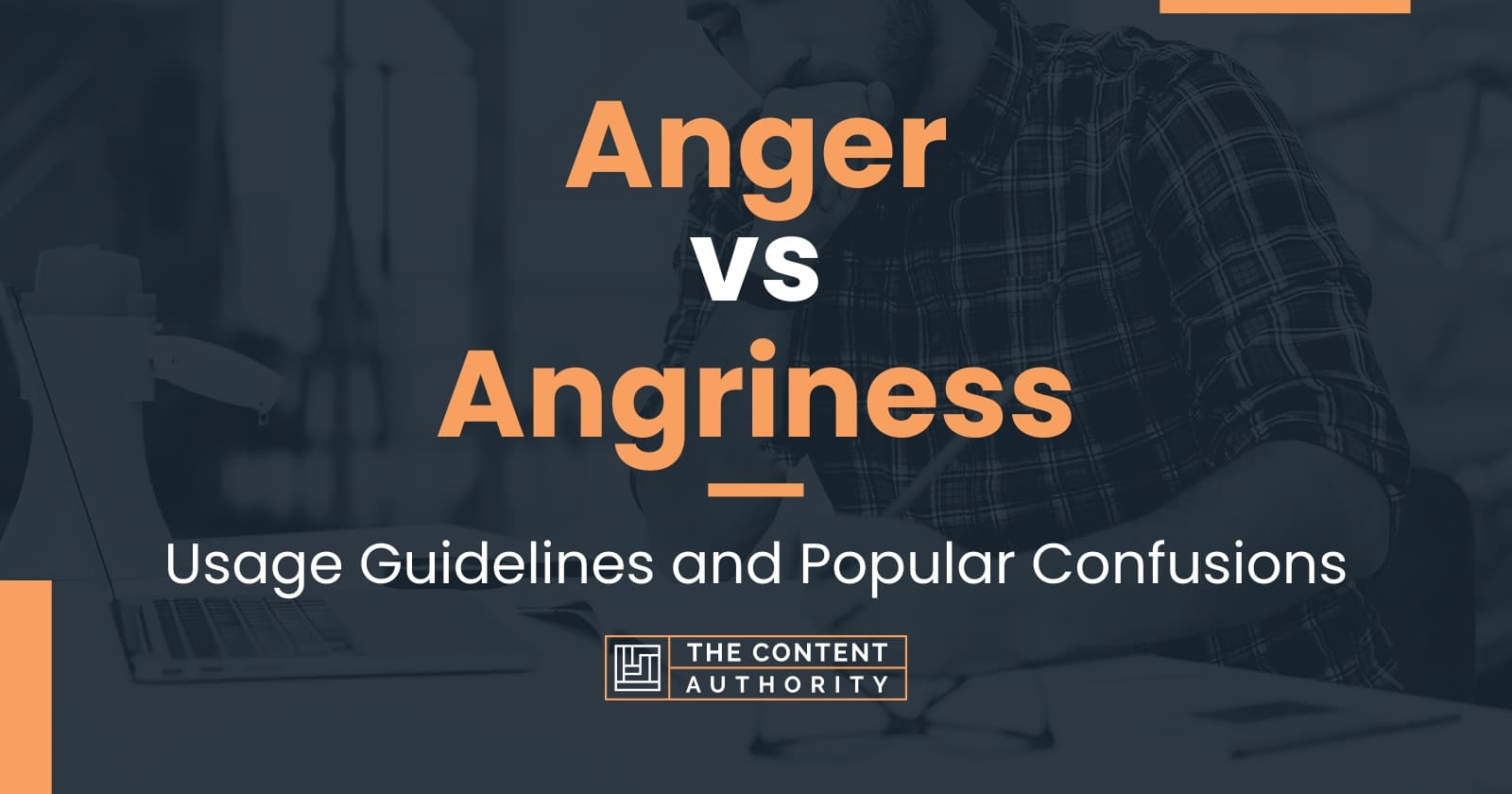 Anger vs Angriness: Usage Guidelines and Popular Confusions