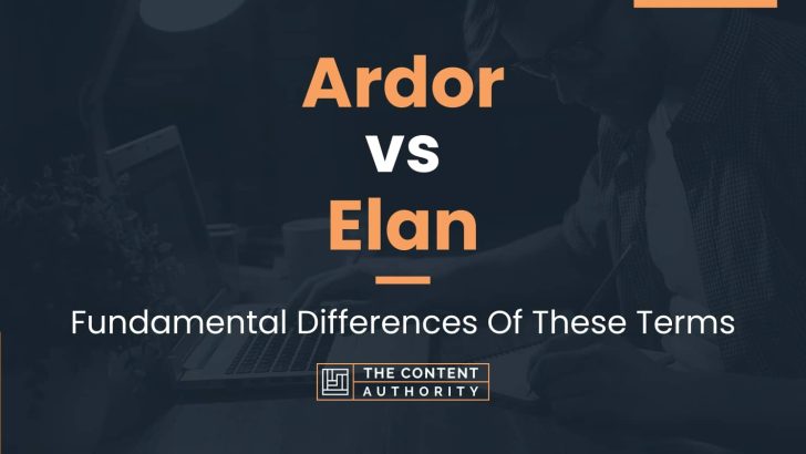 Ardor vs Elan: Fundamental Differences Of These Terms