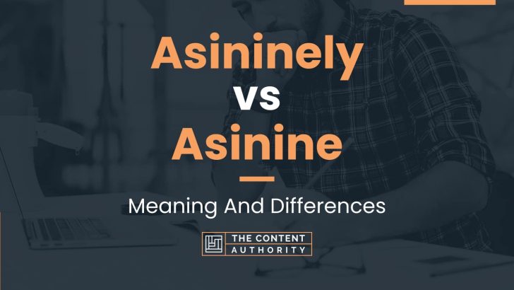 Asininely vs Asinine: Meaning And Differences