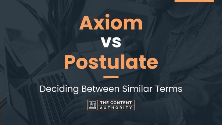 Axiom vs Postulate: Deciding Between Similar Terms